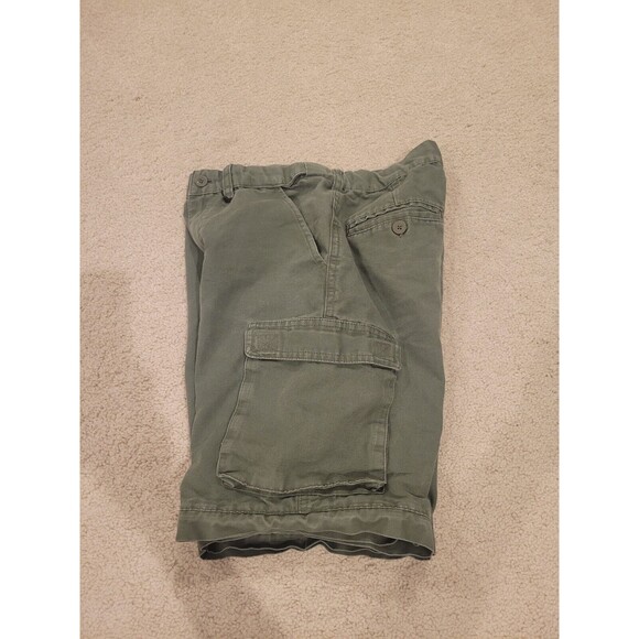 BSA Boy Scout Of America Uniform Shorts Canvas Olive Green Youth Size 10 - Picture 9 of 9